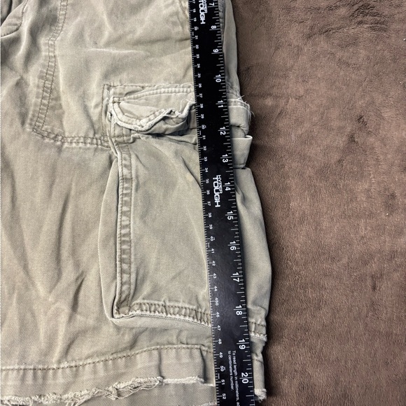 Rare Vintage POLO JEANS COMPANY Military Surplus Cargo Denim Shorts 2000s SZ 32 - Picture 4 of 6